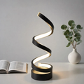 Lampe de table LED spirale minimaliste à luminosité variable