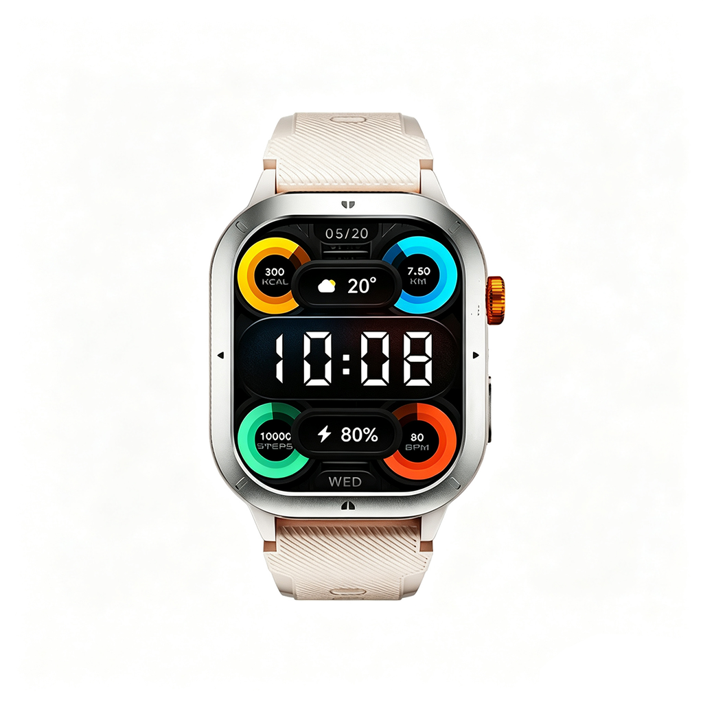 Montre connectée écran  1,95 pouces appel bluetooth étanche