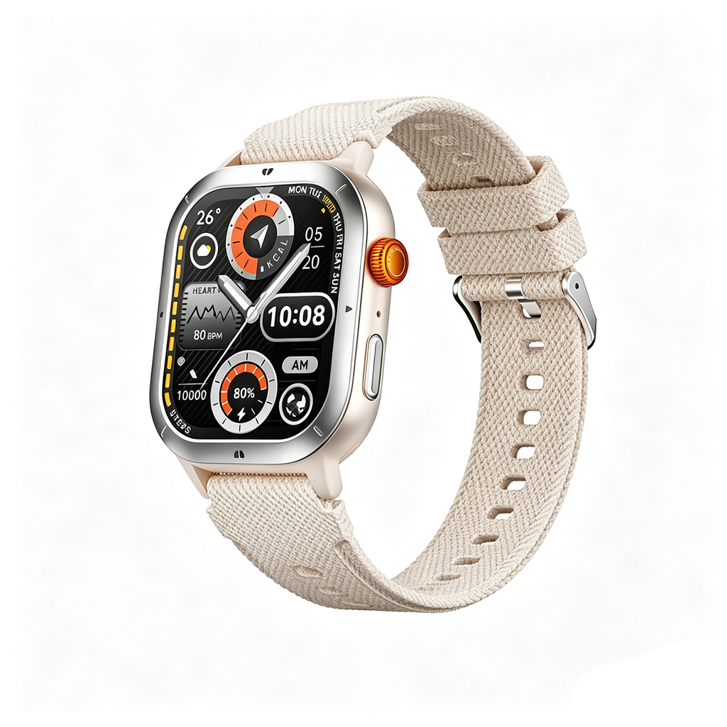 Montre connectée écran  1,95 pouces appel bluetooth étanche