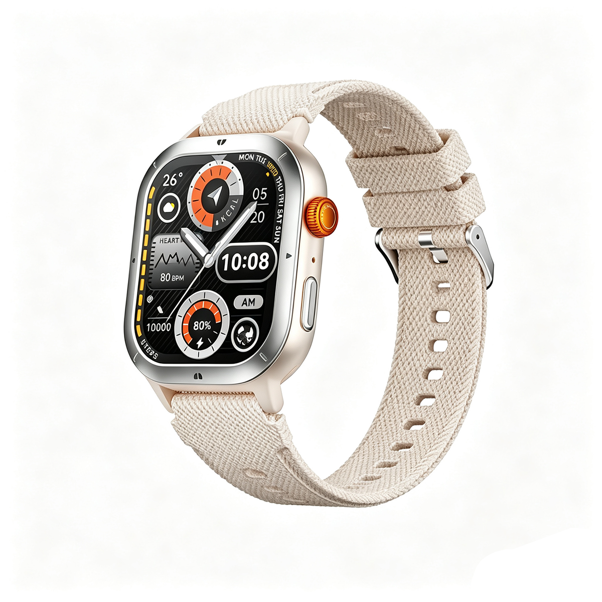 Montre connectée écran  1,95 pouces appel bluetooth étanche
