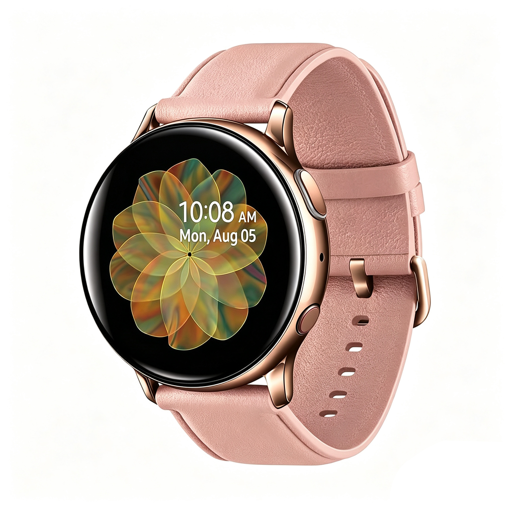 Montre connectée ronde en acier inoxydable avec GPS et connexion cellulaire LTE