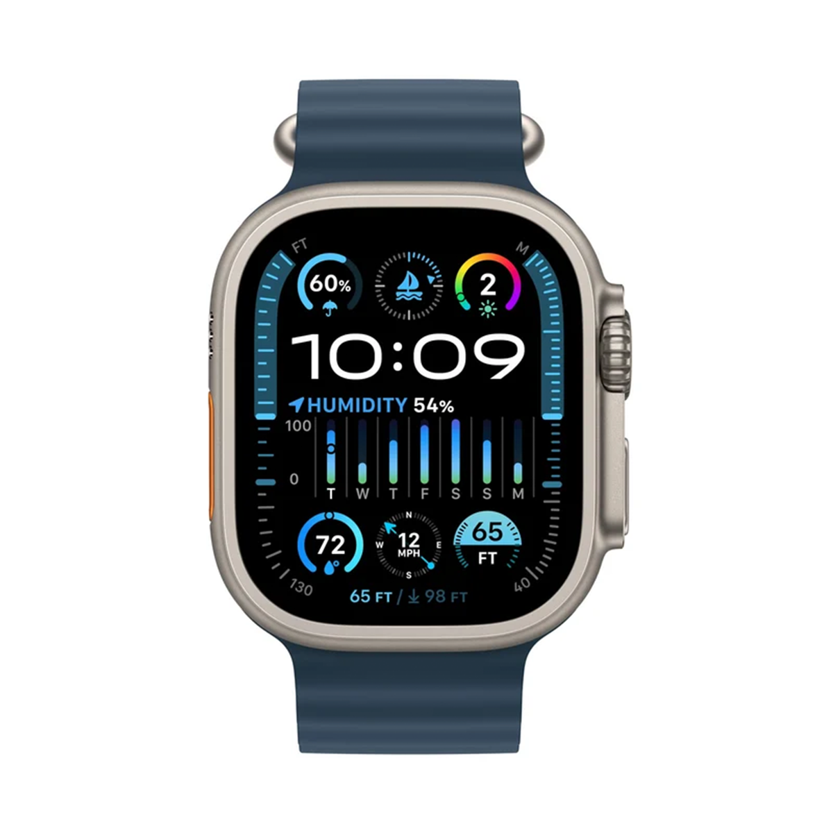 Montre connectée boîtier titane robuste GPS et connexion cellulaire